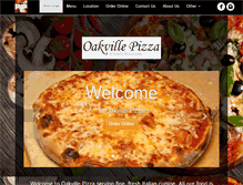 Tablet Screenshot of oakvillepizza.com